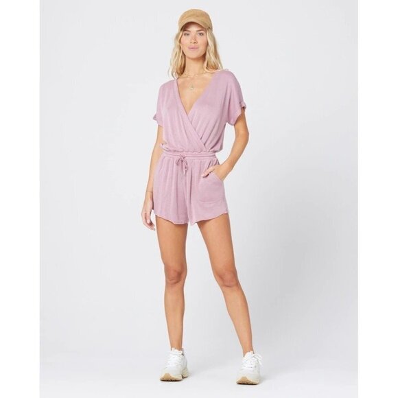 L*SPACE Great Escape Romper in Dusty Rose Small - Picture 12 of 12